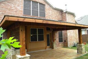 outdoor living - wood patio cover