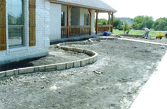 landscape drains - yard being regraded