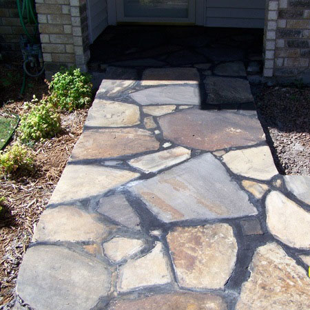 stone patios and pathways