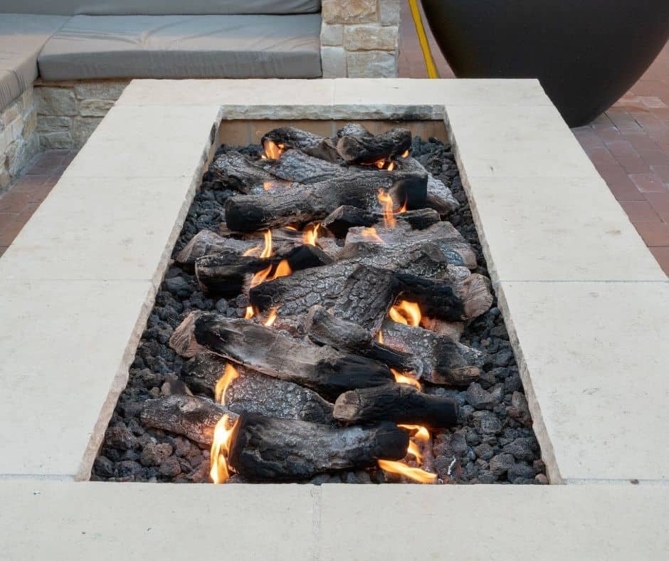 fire features - rectangular fire pit