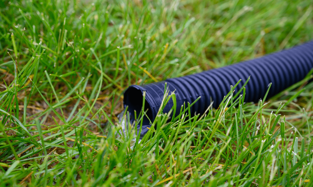 lawn drainage pipe

