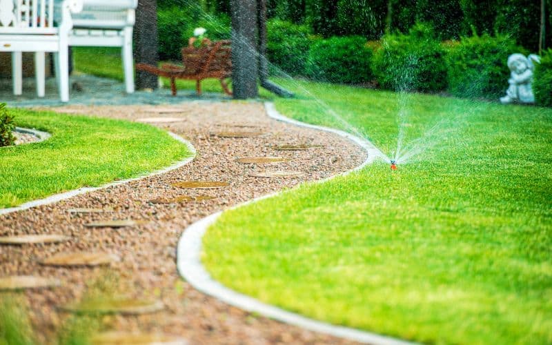 Regraded Lawn by Circle D Construction in North Richland Hills TX