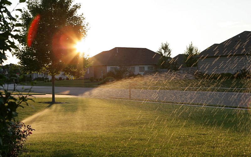 sprinkler system installed by Circle D Construction in North Richland Hills TX